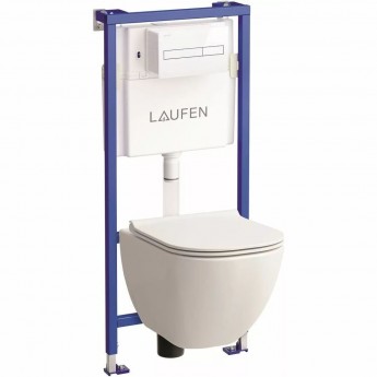 Комплект LAUFEN PACK PRO унитаз с микролифтом + система инсталляции с кнопкой смыва