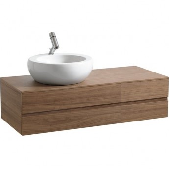 Тумба LAUFEN IL BAGNO ALESSI ONE под раковину 1897.1, натуральный шпон